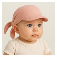 Baby Summer Muslin Scarf with Hood New Baby pink