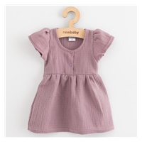 Baby muslin dress New Baby lavender