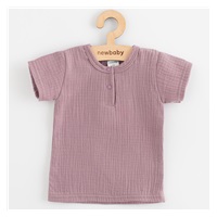 Baby muslin set T-Shirt and pants New Baby lavender