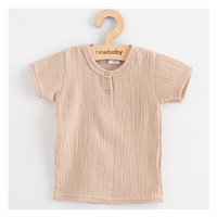 Baby muslin set T-Shirt and pants New Baby beige