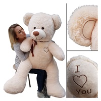 Big plush Teddy bear 160 cm cream