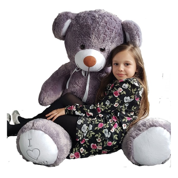 Big plush Teddy bear 160 cm grey