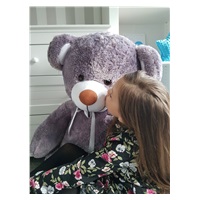 Big plush Teddy bear 160 cm grey