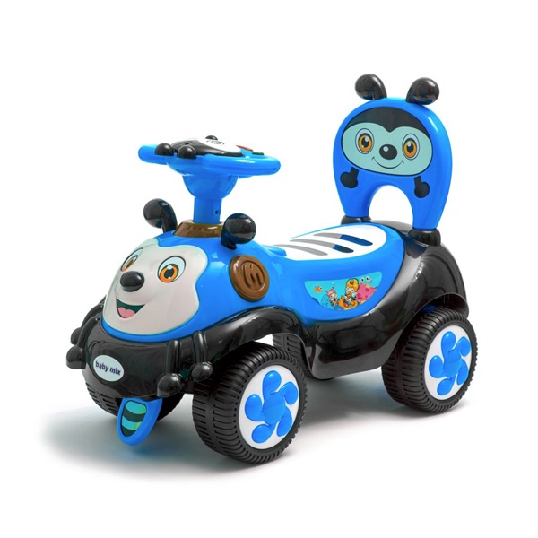 SECOND QUALITY Baby Mix Happy Bee blue baby bouncer with sound