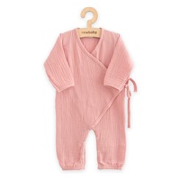 Baby Muslin Jumpsuit New Baby pink