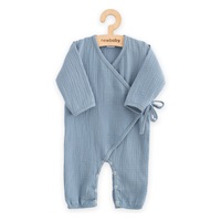 Baby Muslin Jumpsuit New Baby blue