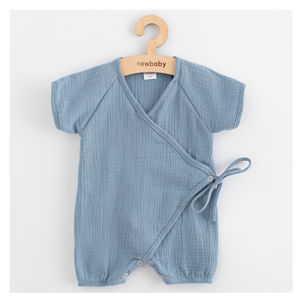 Baby Summer Muslin Jumpsuit New Baby blue