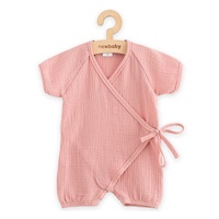 Baby Summer Muslin Jumpsuit New Baby pink