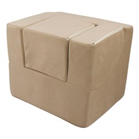 Small kids folded armchair cappuccino