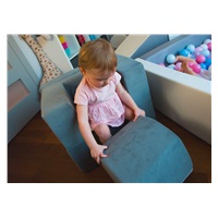 Small kids folded armchair cappuccino