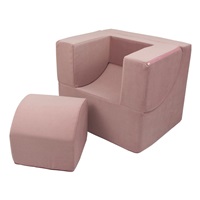 Small kids folded armchair pink