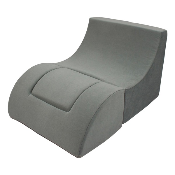 Small kids folded armchair grey