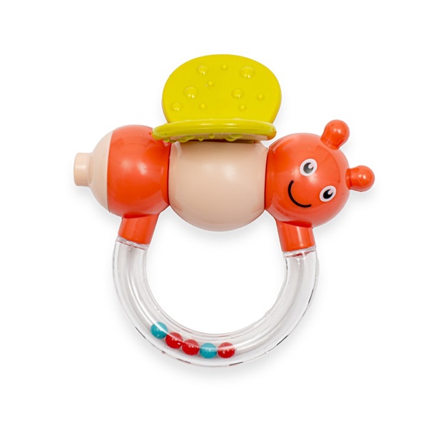 Baby Mix Baby Rattle Bee Orange (the packaging is damaged)