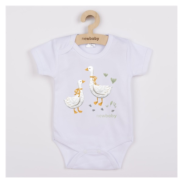Baby bodysuit with print New Baby Goose - short sleeve