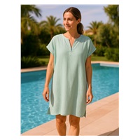 Muslin poncho Mommy mint