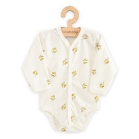 Full-snap organic cotton baby bodysuit New Baby Olives