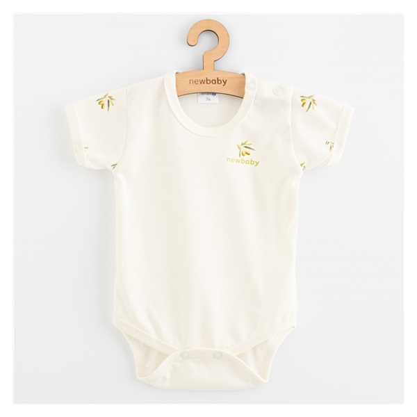 New Baby Olives Short  Sleeve Organic Cotton Baby Bodysuit