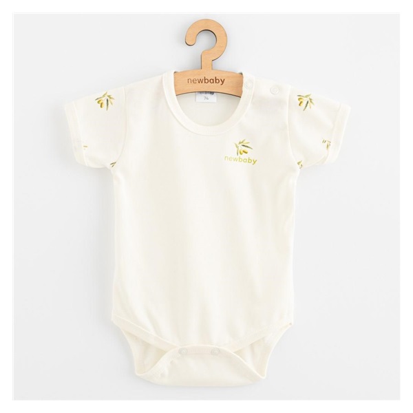 New Baby Olives Short  Sleeve Organic Cotton Baby Bodysuit