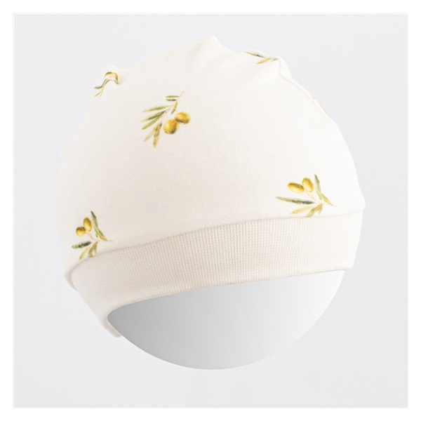 New Baby Organic Cotton Baby Hat Olives