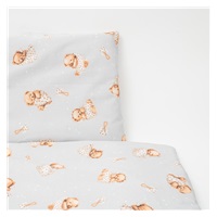 2-piece bedding New Baby Sweet teddy bear 90/120 cm grey