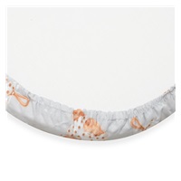 Cotton Sheet for Stroller New Baby Sweet teddy bear 35x75 cm grey