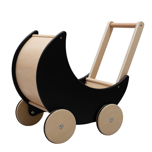 Wooden stroller, walker for kids 2in1 Ecotoys pink