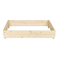 Raised Wooden Garden Bed L Baby Mix 120x120x20 cm