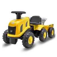 Children's tractor with trailer Benny Baby Mix Benny yellow