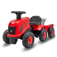 Children's tractor with trailer Benny Baby Mix Benny red