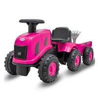 Children's tractor with trailer Benny Baby Mix Benny pink