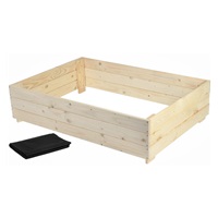 Raised Wooden Garden Bed XL Baby Mix 120x80x30 cm