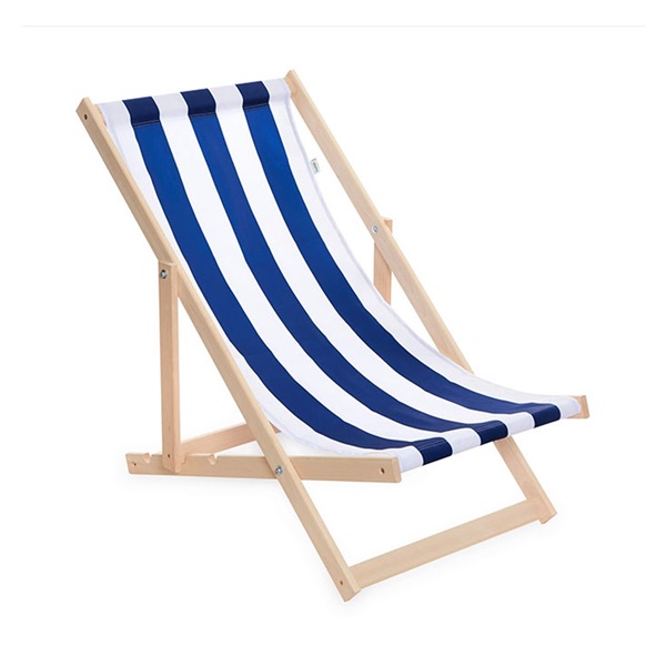 Garden beach foldable lounger Baby Mix blue and white