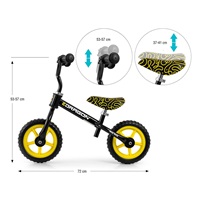 Children‘s balance bike Milly Mally Dragon black