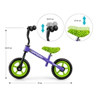 Children‘s balance bike Milly Mally Dragon violet