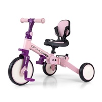 Milly Mally Optimus Max 5in1 tricycle with guide bar pink