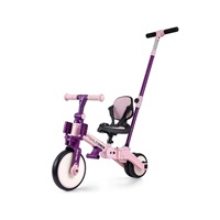 Milly Mally Optimus Max 5in1 tricycle with guide bar pink