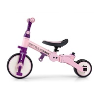 Milly Mally Optimus Max 5in1 tricycle with guide bar pink