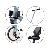 Milly Mally Optimus Max 5in1 tricycle with guide bar denim