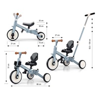 Milly Mally Optimus Max 5in1 tricycle with guide bar denim