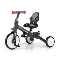 Milly Mally Optimus Max 5in1 tricycle with guide bar dark grey