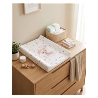 Baby Mix Bear changing mat with stiffener, 47x70 cm, pink