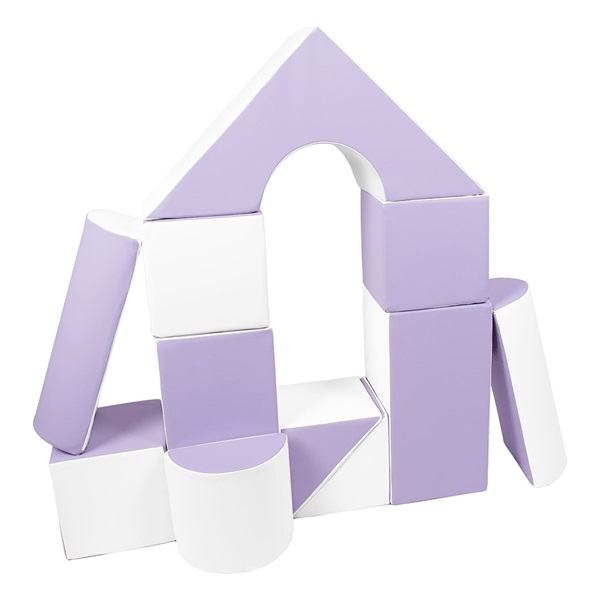Foam Blocks – Giant Building Set 11 pcs white-lilac