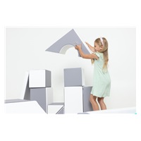 Foam Blocks – Giant Building Set 11 pcs white-baby blue-grey