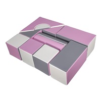 Foam Blocks – Giant Building Set 11 pcs white-light pink-grey