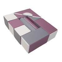 Foam Blocks – Giant Building Set 11 pcs white-grey-purple