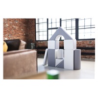 Foam Blocks – Giant Building Set 11 pcs white-grey-purple
