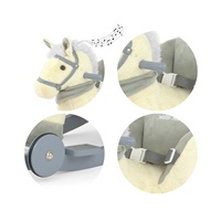 Rocking horse with melody and wheels Milly Mally Polly beige (damaged packaging)