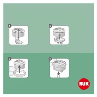 NUK Mini-Me Flip 2-in-1 Baby Bottle Frozen  450 ml pink 12+m