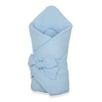 Muslin Lace-up Wrap New Baby blue
