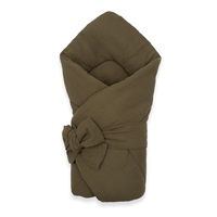 Muslin Lace-up Wrap New Baby olive